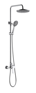 Inter Ceramic tuš sustav s tuš ružom s 1 funckijom i tuš palicom s 5 funkcija nehrđajući čelik SS304 krom