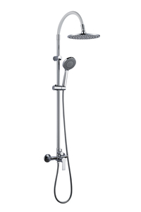 Inter Ceramic tuš sustav s tuš ružom s 1 funckijom i tuš palicom s 5 funkcija silikon/mjed/SS201 krom/bijela