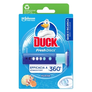 Duck Fresh Discs Marine, gel za čišćenje i osvježavanje wc školjke, baza i punjenje, 36 ml