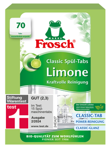 Frosch All-in-1 tablete za perilicu posuđa, limeta, 70 kom