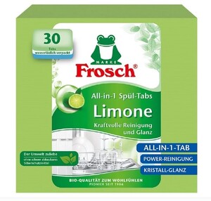 Frosch All-in-1 tablete za perilicu posuđa, limeta, 30 kom