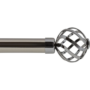 LUANCE set karniša, razvlačni, promjer 25-28 mm, 120-210 cm, florence, grafitno crna