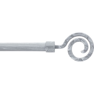LUANCE set karniša, razvlačni, promjer 19 mm, 120-210 cm demeure, sivo/bijela