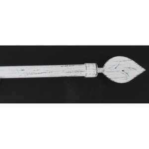 LUANCE set karniša, razvlačni, promjer 16-19 mm, 160-300 cm, feuille, bijela s uzorkom