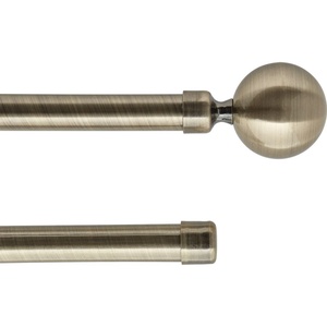 LUANCE set karniša dupli, razvlačni, promjer 19 mm, 120-210 cm, paloma, brončana