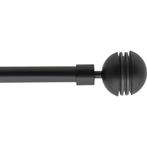 LUANCE set karniša, razvlačni, promjer 16-19 mm, 210-380 cm, zenitude, crna