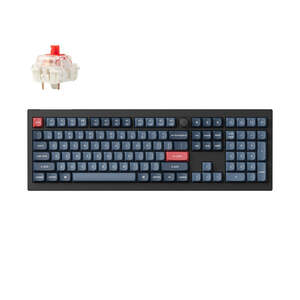 Keychron V6 Max, Red Gateron Jupiter switch, US layout, bežična mehanička tipkovnica, crna, V6M-D1