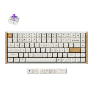 Keychron K2 HE, Nebula Gateron 2.0 magnetic switch, US layout, 75% veličina, bežična mehanička tipkovnica, bijela, K2H-Q1
