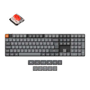 Keychron K5, Keychron low-profile mechanical switch, UK layout, bežična mehanička tipkovnica, crna, K5X-H1-UK