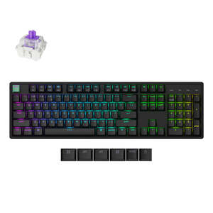 Keychron K10 HE, Nebula Gateron 2.0 magnetic switch, US layout, bežična mehanička tipkovnica, crna, K10H-J1
