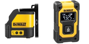 DEWALT set križno-linijski laserski nivelir DW088K + džepni laserski daljinomjer DW055PL