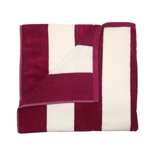 Ručnik za plažu, 85x180cm, pruge, roze