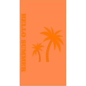 Ručnik za plažu, 70x150cm, palme, narančaste