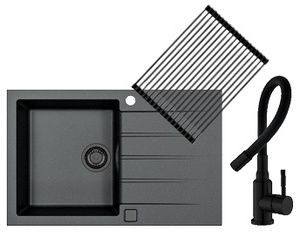 Alveus set CADIT 20 i slavina FLEXA Black Edition