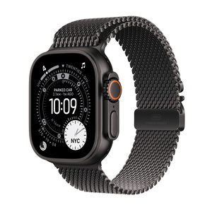 Apple Watch Ultra 3 GPS + Cellular 49mm Black Titanium Case with Black Titanium Milanese Loop - Small, pametni sat