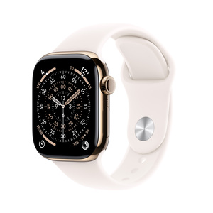Apple Watch Series 11 GPS + Cellular 46mm Gold Titanium Case with Gold Milanese Loop S/M, pametni sat