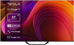 Tesla 43" LED TV 43E655BUS, 4K UHD, Google Smart TV