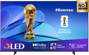 Hisense 58" QLED TV 58E77Q, 4K UHD, VIDAA Smart TV, Dolby Vision-Atmos, AI 4K Upscaler