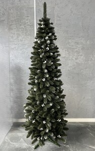 Umjetno božićno drvce IZA s perlama - SLIM 220 cm