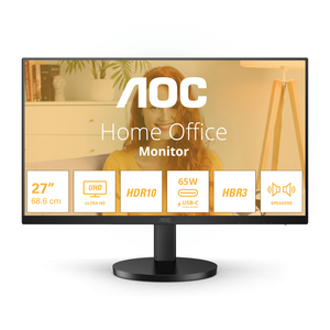 AOC monitor U27B3CF, 27", IPS, 4K, 60Hz, 2xHDMI, USB, USB-C, HAS, zvučnici