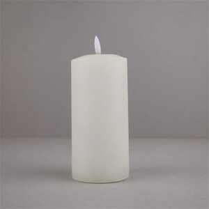 Svijeća s LED plamenom 15cm, bež