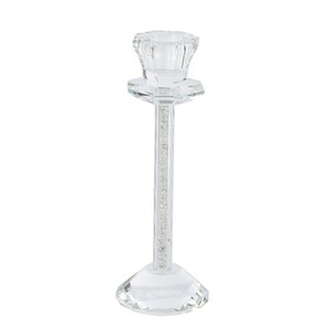 Svijećnjak staklo h19,5d7cm