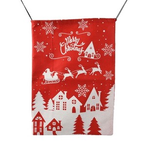 Vreća Božićna scena, 48xh68cm, crvena/bijela