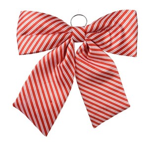 Mašna candy stripe 58 cm, crvena/bijela