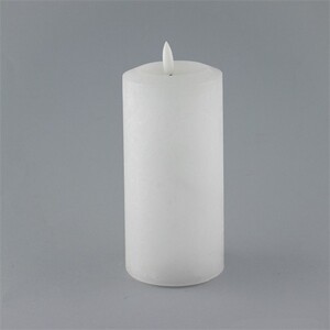 Svijeća s LED plamenom 15.5cm, bijela