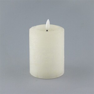 Svijeća s LED plamenom 10cm, bež