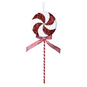 Holip s mašnicom 42cm, bijela/crvena