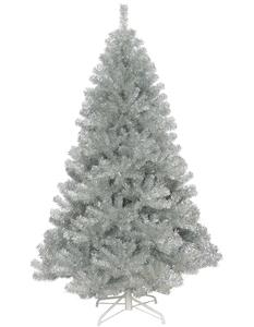 Umjetno božićno drvce - 150cm, srebrni, promjer: 96cm, 644 grančica