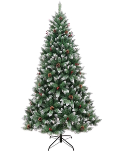 Umjetno božićno drvce - 180cm, češeri, bobice, promjer: 100cm, 588 grančica