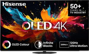 Hisense 55" OLED TV 55A85N, 4K UHD, VIDAA Smart TV, 120Hz Ultra Motion, Infinite Blacks