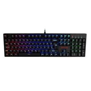 Redragon Surara K582 RGB, mehanička tipkovnica, Red switches, crna