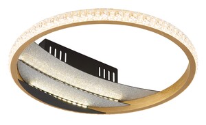 Stropna svjetiljka CONSTANCE (Ø29,5 cm), LED, crna