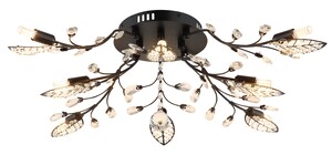 Stropna svjetiljka JANIS, 8x G9 LED, crna