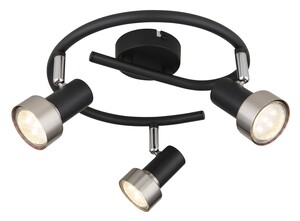 Stropni reflektor MASON, 3x GU10, crni