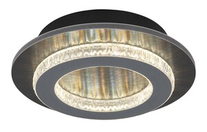 Stropna svjetiljka JAYDEN (Ø20 cm), LED, crna