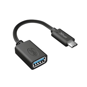 Trust Calyx USB-C na USB-A (Ž) adapter, crni