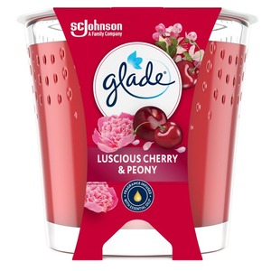Glade mirisna svijeća, trešnja i božur, 129 g