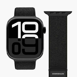 Vonmählen zamjenski remen za Apple Watch 44/45/46/49 mm, Black Fitness Loop 2, One Size