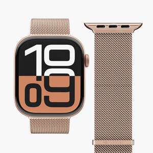 Vonmählen zamjenski remen za Apple Watch 40/41/42 mm, Rose Gold Milanese Loop 2, One Size
