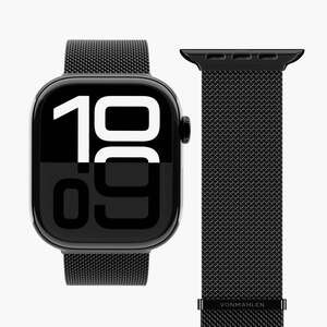 Vonmählen zamjenski remen za Apple Watch 40/41/42 mm, Black Milanese Loop 2, One Size
