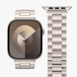 Vonmählen zamjenski remen za Apple Watch 44/45/46/49 mm, Champagne Link Bracelet 2, One Size