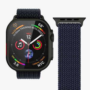 Vonmählen zamjenski remen za Apple Watch 40/41/42 mm, Navy Black Woven Loop, One Size