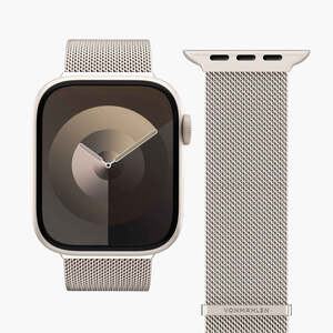 Vonmählen zamjenski remen za Apple Watch 44/45/46/49 mm, Champagne Milanese Loop 2, One Size
