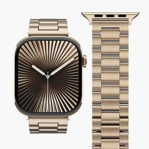 Vonmählen zamjenski remen za Apple Watch 44/45/46/49 mm, Sunset Gold Link Bracelet 2, One Size