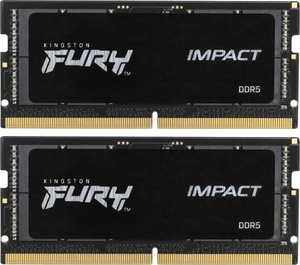 Memorija Kingston 32GB DDR5 5600MHz, (2x16GB), SO-DIMM FURY Impact (KF556S40IBK2-32)