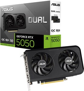 Grafička kartica Asus DUAL-RTX5050-O8G, nVidia GeForce RTX 5050 OC Edition 8GB GDDR6, PCIe 5.0, 3x DisplayPort 2.1b, 1x HDMI (90YV0N72-M0NA00)